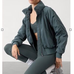 Athleta Jetset Bomber - L - Color: Eden